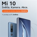 K telefonům Xiaomi Mi 10 a Mi 10 Pro získáte výměnu displeje ZDARMA