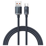 Baseus Crystal Shine Series USB-A / USB-C 100W 1,2m opleten ern kabel