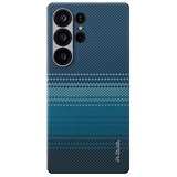 Pitaka Tactile Woven Case aramidov kryt s podporou MagSafe pro Samsung Galaxy S25 Ultra modr