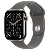 Apple Watch Series 11 46mm Cellular Natural Titanium + Stone Grey Sport Band S/M