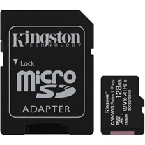 Kingston microSDXC 128GB Canvas Select Plus + SD adaptér