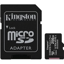 Kingston microSDXC 256GB Canvas Select Plus + SD adaptér