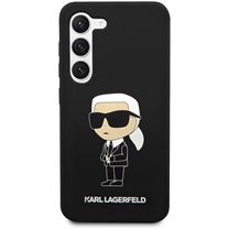 Karl Lagerfeld Ikonik NFT silikonov zadn kryt pro Samsung Galaxy S23 ern