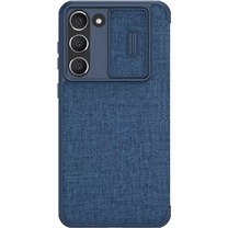 Nillkin Qin Book Pro Cloth flipov pouzdro s krytkou kamery pro Samsung Galaxy S23 modr