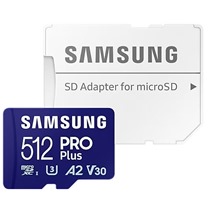 Samsung PRO Plus microSDXC 512GB + SD adaptr