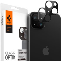 Spigen Glass.tR EZ Fit Optik tvrzen sklo na oky fotoapartu pro Apple iPhone 15 / 15 Plus 2ks ern