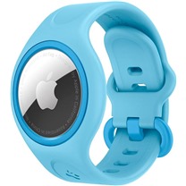 Spigen Wrist Band Play 360 silikonov pouzdro na zpst pro Apple AirTag modr
