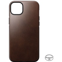 Nomad Modern Leather MagSafe zadn kryt pro Apple iPhone 14 Plus tmav hnd