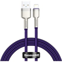 Baseus Cafule Series USB-A / Lightning 1m opleten fialov kabel