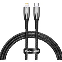 Baseus Glimmer USB-C / Lightning 20W 1m opleten ern kabel