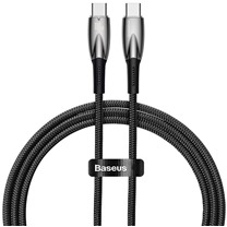 Baseus Glimmer USB-C / USB-C 100W 2m opleten ern kabel