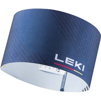 LEKI XC Headband, dark denim-white-gray, One size