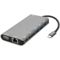 4smarts 8v1 USB-C HUB šedý