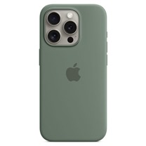 Apple silikonov zadn kryt s podporou MagSafe pro Apple iPhone 15 Pro zelen