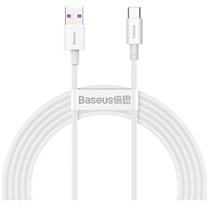 Baseus Superior Series USB-A / USB-C 66W 2m bilý kabel