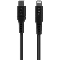 FIXED Liquid silicone USB-C / Lightning 60W 0,5m ern kabel