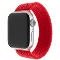 FIXED Silicone Strap elastick silikonov emnek pro Apple Watch 42 / 44 / 45 / 49mm erven L