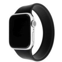FIXED Elastický silikonový řemínek velikost S pro Apple Watch 42/44mm černý
