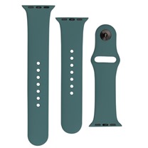 FIXED Silicone Strap Set silikonovch emnk pro Apple Watch 42 / 44 / 45 / 49mm zelenomodr