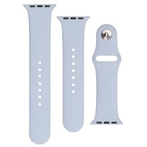 FIXED Silicone Strap Set silikonovch emnk pro Apple Watch 42 / 44 / 45 / 49mm svtle modr