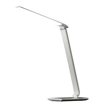 Solight WO37-W LED 12W stolní lampička stmívatelná s volbou teploty světla a USB bílý lesk