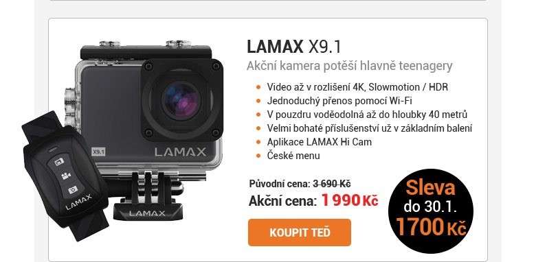 LAMAX X9.1 akn kamera ed