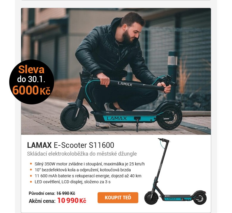 LAMAX E-Scooter S11600 kolobka