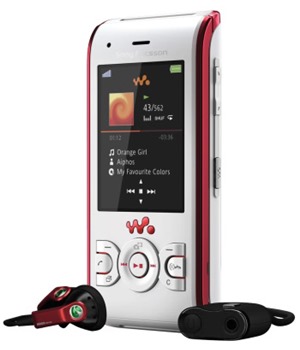 Sony Ericsson W595 White Red