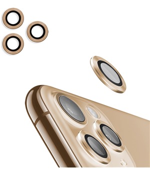4smarts Second Glass PRO tvrzen sklo na oku fotoapartu pro Apple iPhone 11 Pro / 11 Pro Max 3ks zlat