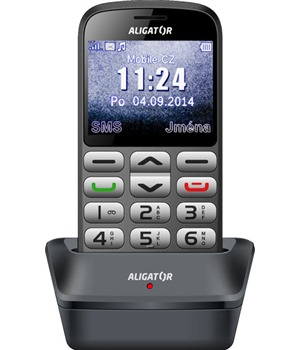 Aligator A870 GPS Senior Grey + Nabjec stojnek