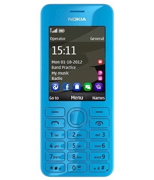 Nokia Asha 206 Cyan