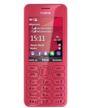 Nokia Asha 206 Dual-SIM Magenta