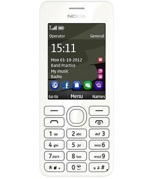 Nokia Asha 206 Dual-SIM White