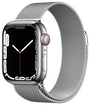 Apple Watch Series 7 Cellular 41mm Silver/Silver Milanese Loop