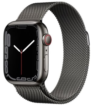 Apple Watch Series 7 Cellular 41mm Graphite/Graphite Milanese Loop