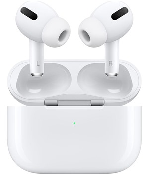 Apple AirPods Pro bezdrátová sluchátka s aktivním potlačením hluku bílá možnost přikoupení 4S nabíječka 30W se slevou 35% ,možnost přikoupení pouzdra HardShell se slevou 60% - červené