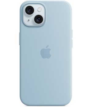 Apple silikonov zadn kryt s podporou MagSafe pro Apple iPhone 15 svtle modr