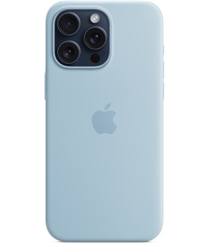 Apple silikonov zadn kryt s podporou MagSafe pro Apple iPhone 15 Pro Max svtle modr