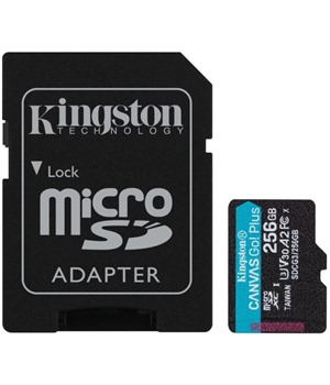 Kingston microSDXC 256GB Canvas Go! Plus + SD adaptér