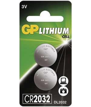 GP CR2032 lithiov baterie, 2ks