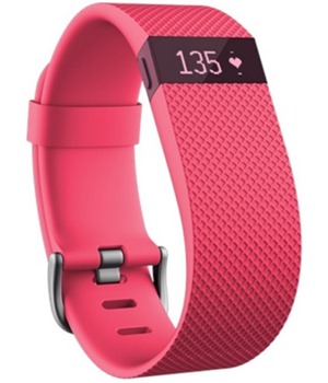 Fitbit Charge HR velikost L - rov (Pink)