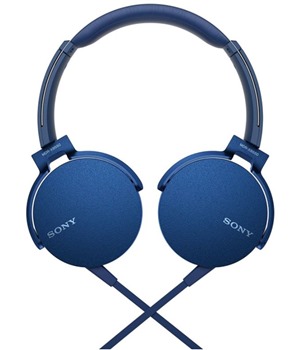 SONY MDR-XB550AP EXTRA  BASS náhlavní sluchátka modrá