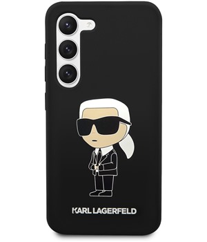 Karl Lagerfeld Ikonik NFT silikonov zadn kryt pro Samsung Galaxy S23 ern