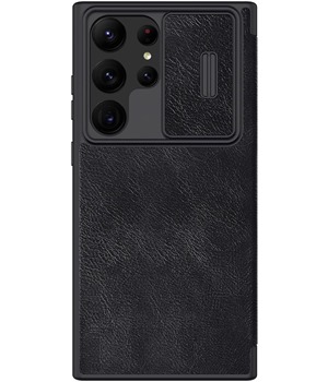 Nillkin Qin Book Pro flipov pouzdro s krytkou kamery pro Samsung Galaxy S23 Ultra ern
