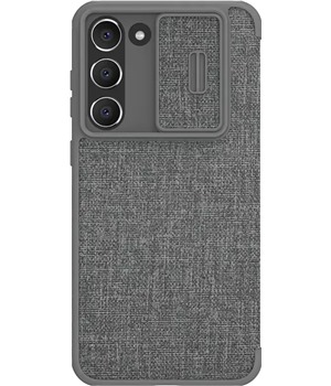 Nillkin Qin Book Pro Cloth flipov pouzdro s krytkou kamery pro Samsung Galaxy S23+ ed