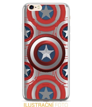 MARVEL Captain America 014 zadní kryt pro Huawei P Smart stříbrný