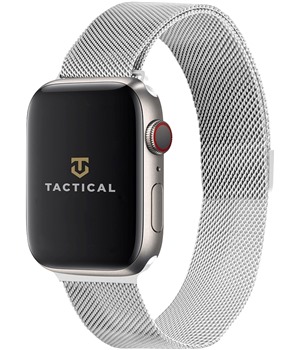 Tactical Loop kovov emnek pro Apple Watch 38 / 40 / 41mm stbrn
