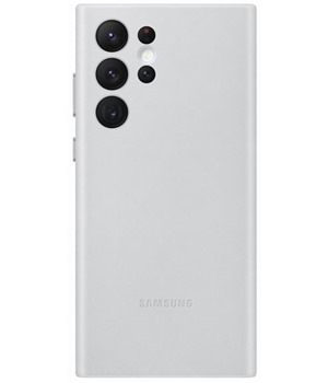 Samsung kožený zadní kryt pro Samsung Galaxy S22 Ultra šedý (EF-VS908LJEGWW)