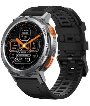 KOSPET TANK T2 odolné chytré hodinky stříbrné 4smarts VoltHub Pro powerbanka 22.5W 10000mAh PD / QC šedá