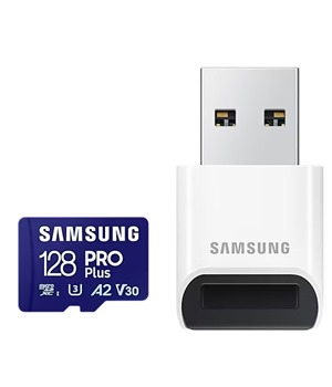 Samsung PRO Plus microSDXC 128GB + USB-A adaptr